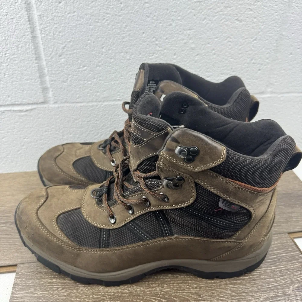 LL Bean Boots Mens Brown Suede Size 13 M Arctic Grip Hiking Primaloft Waterproof